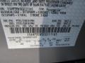UX: Ingot Silver 2012 Ford Taurus SEL Color Code