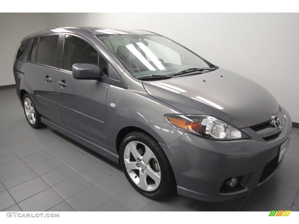 2007 MAZDA5 Grand Touring - Galaxy Gray Mica / Espresso Brown photo #8