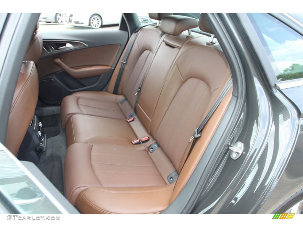 Nougat Brown Interior 2013 Audi A6 3.0T quattro Sedan Photo #68539117