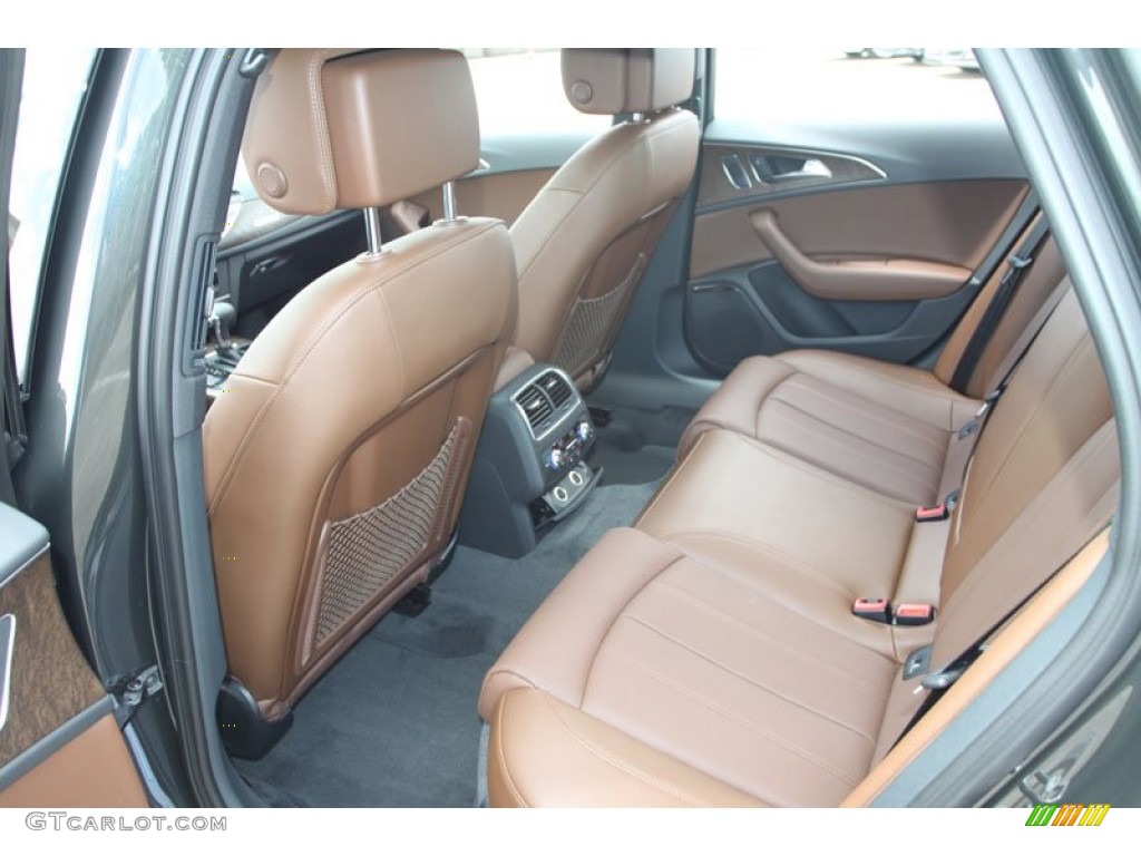 Nougat Brown Interior 2013 Audi A6 3.0T quattro Sedan Photo #68539126