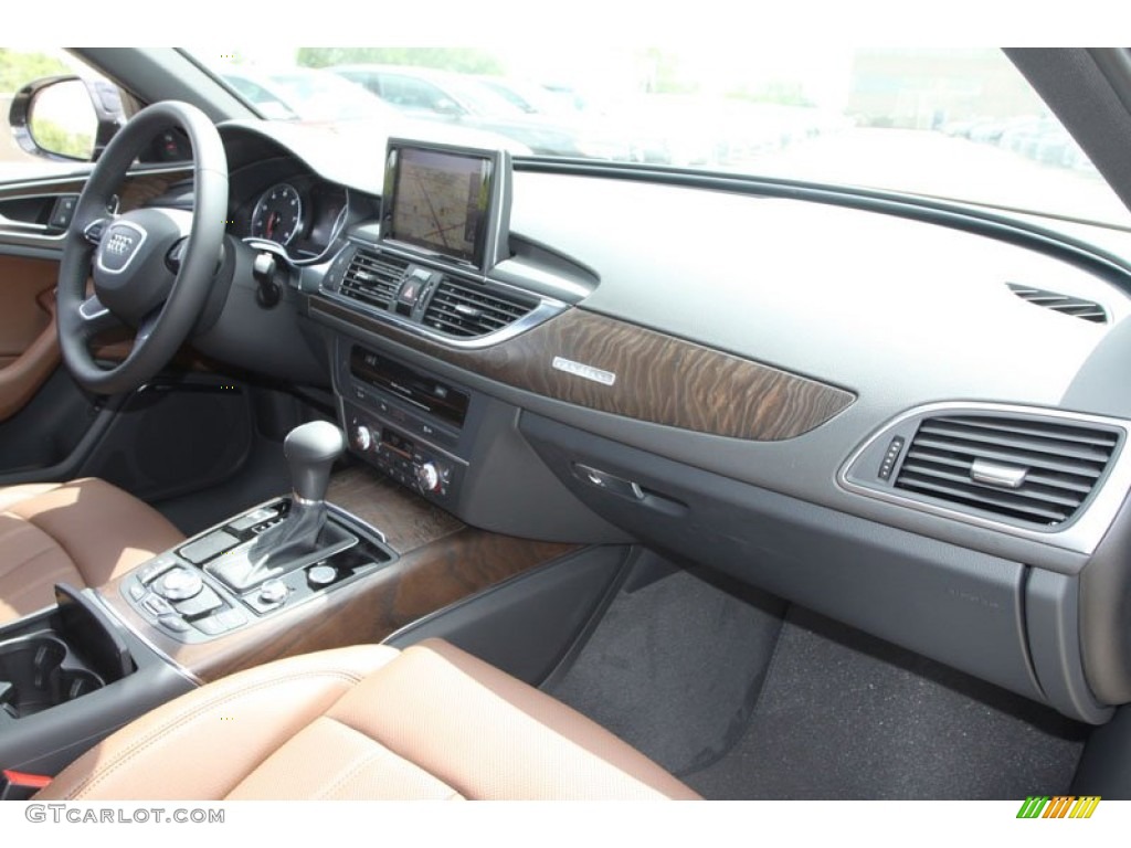 2013 A6 3.0T quattro Sedan - Oolong Gray Metallic / Nougat Brown photo #24