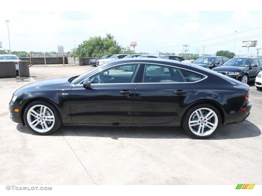 Phantom Black Pearl Effect 2013 Audi A7 3.0T quattro Premium Plus Exterior Photo #68539288