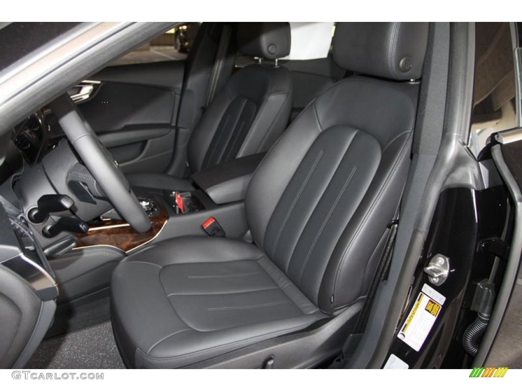 Black Interior 2013 Audi A7 3.0T quattro Premium Plus Photo #68539348