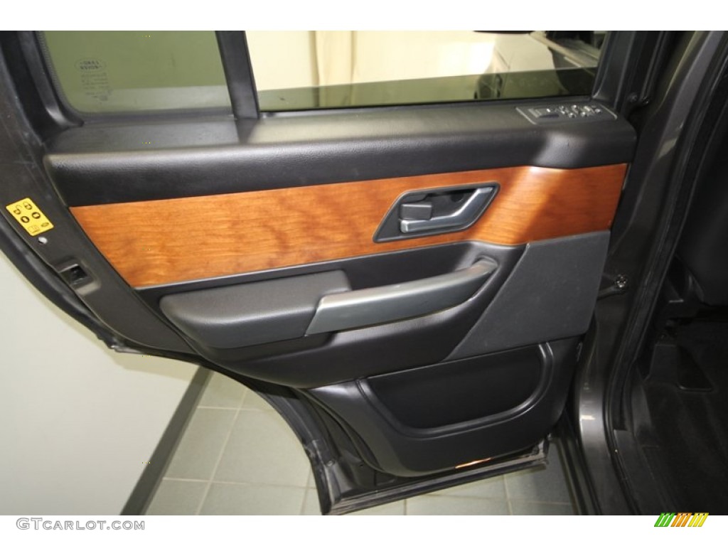 2006 Land Rover Range Rover Sport HSE Ebony Black Door Panel Photo #68539390