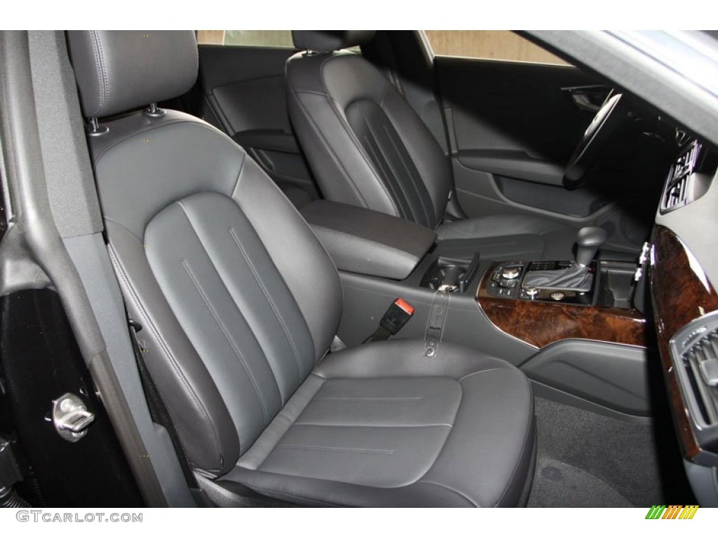 Black Interior 2013 Audi A7 3.0T quattro Premium Plus Photo #68539474