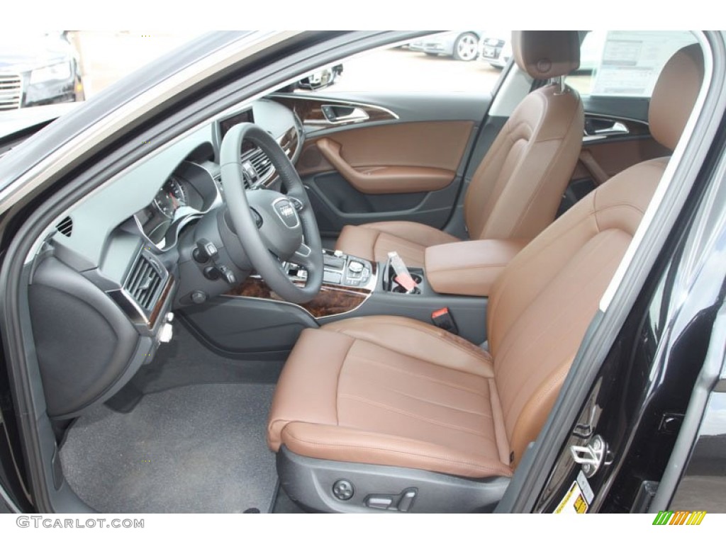 Nougat Brown Interior 2013 Audi A6 3.0T quattro Sedan Photo #68539924