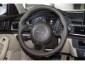 Velvet Beige Steering Wheel Photo for 2013 Audi A6 #68540251