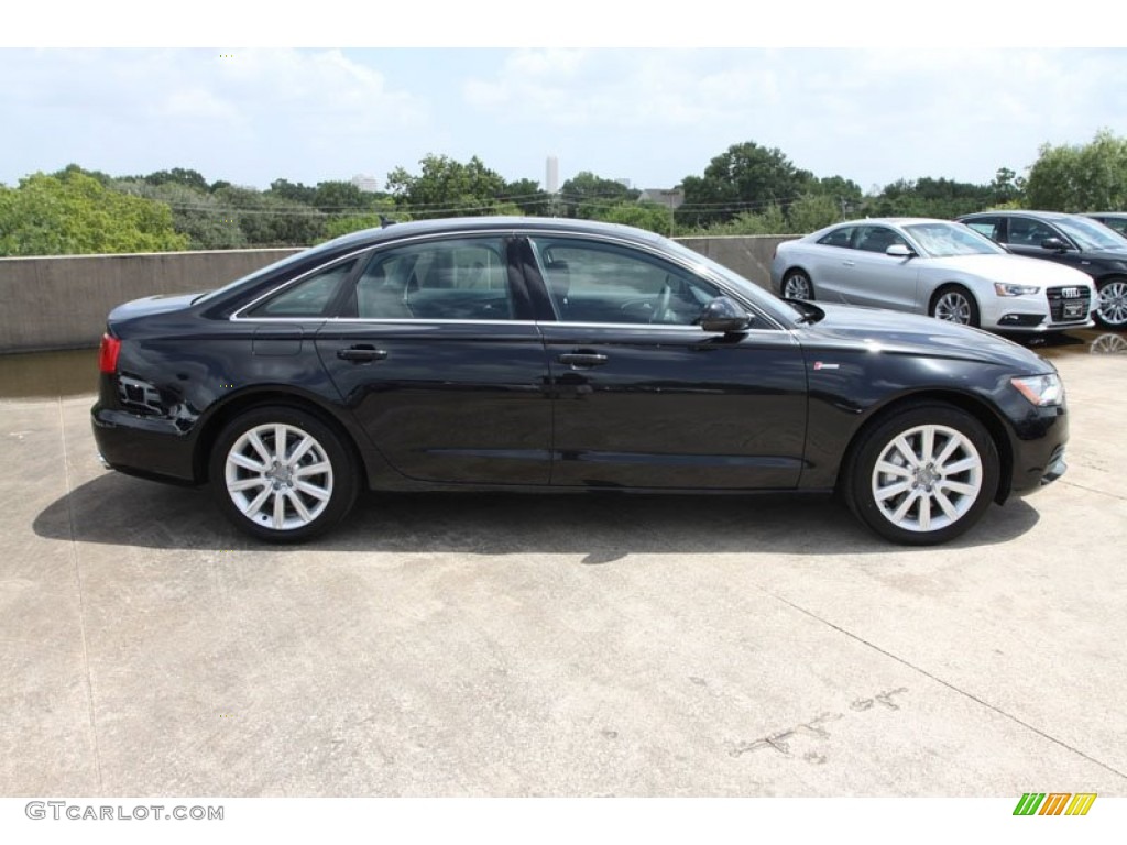 Phantom Black Pearl Effect 2013 Audi A6 3.0T quattro Sedan Exterior Photo #68540449