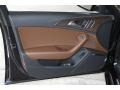 Nougat Brown 2013 Audi A6 3.0T quattro Sedan Door Panel