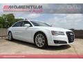 Glacier White Metallic - A8 L 3.0T quattro Photo No. 1