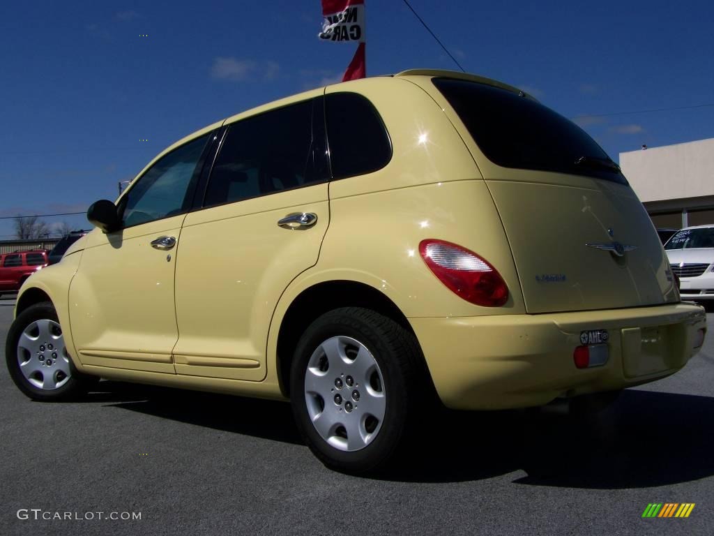 2007 PT Cruiser Touring - Pastel Yellow / Pastel Slate Gray photo #5