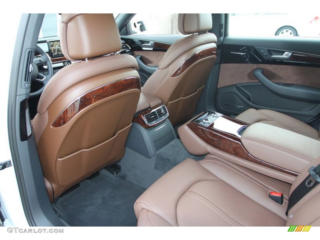 Nougat Brown Interior 2013 Audi A8 L 3.0T quattro Photo #68541070