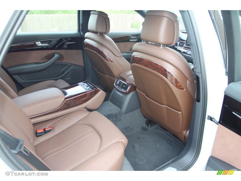 Nougat Brown Interior 2013 Audi A8 L 3.0T quattro Photo #68541136