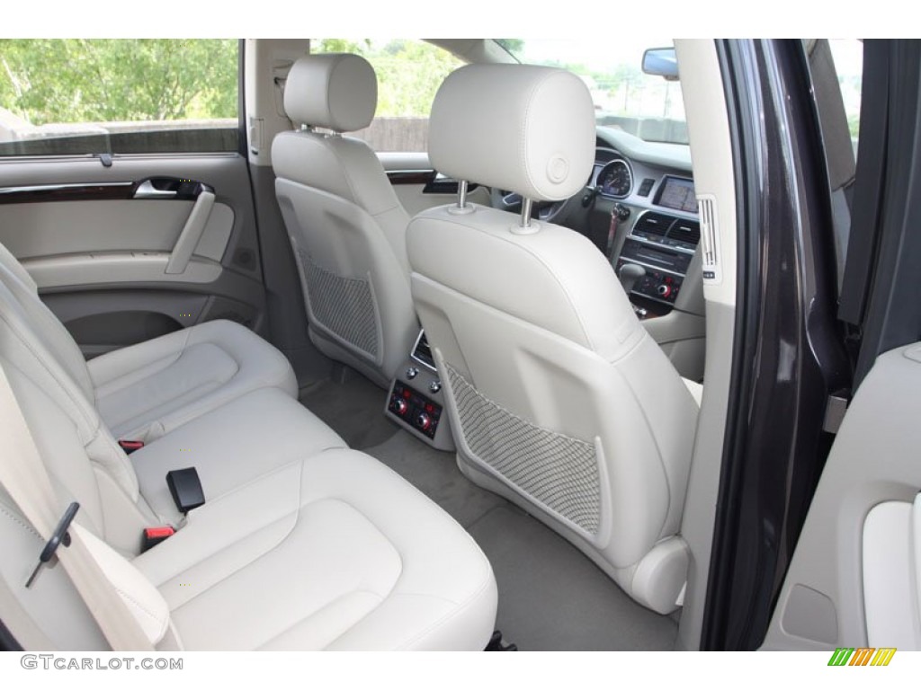 Cardamom Beige Interior 2013 Audi Q7 3.0 TDI quattro Photo #68541514