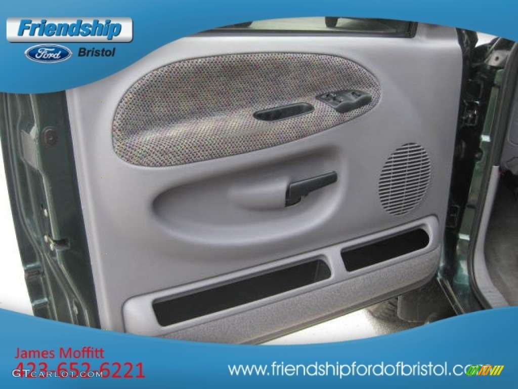 2001 Ram 1500 SLT Club Cab 4x4 - Forest Green Pearl / Mist Gray photo #15