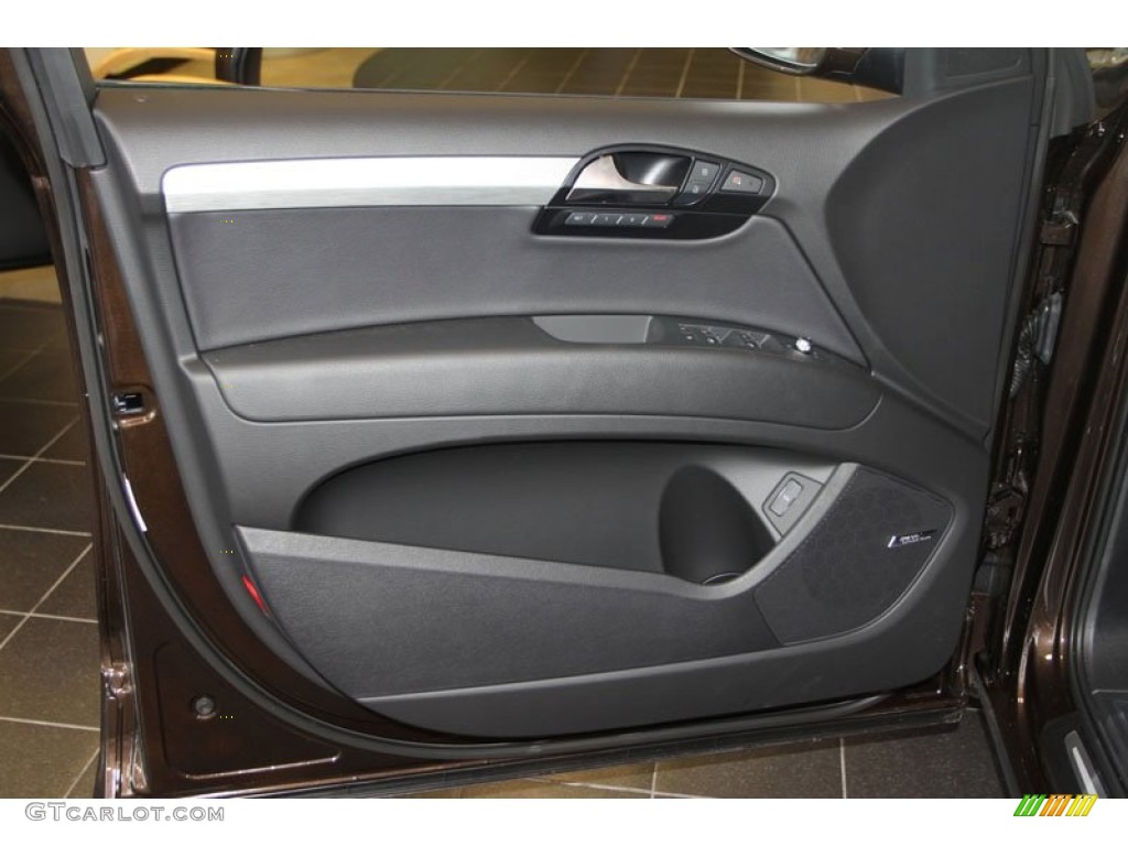 2013 Audi Q7 3.0 S Line quattro Black Door Panel Photo #68541613