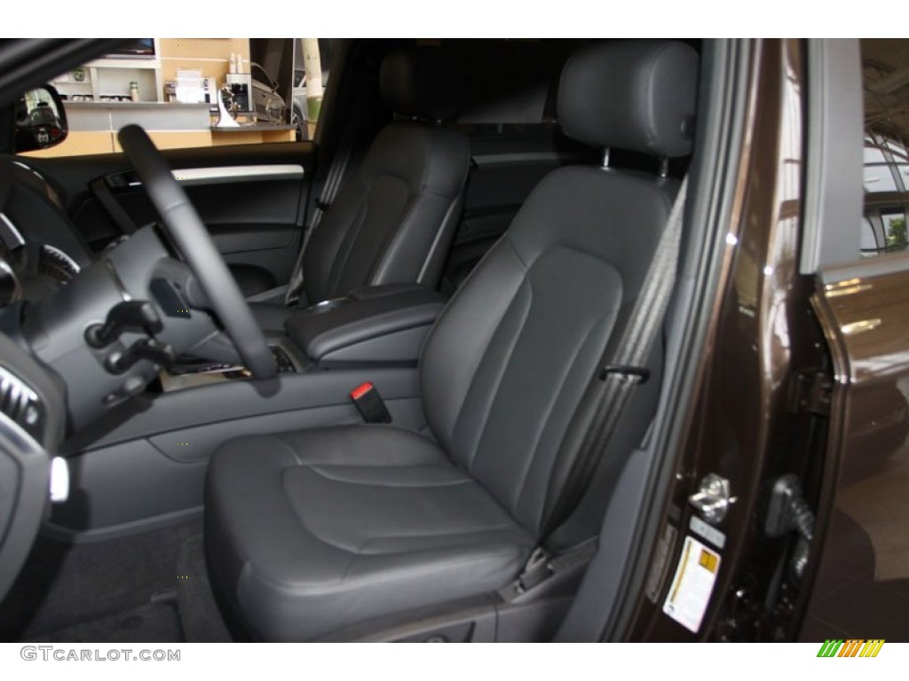 Black Interior 2013 Audi Q7 3.0 S Line quattro Photo #68541627