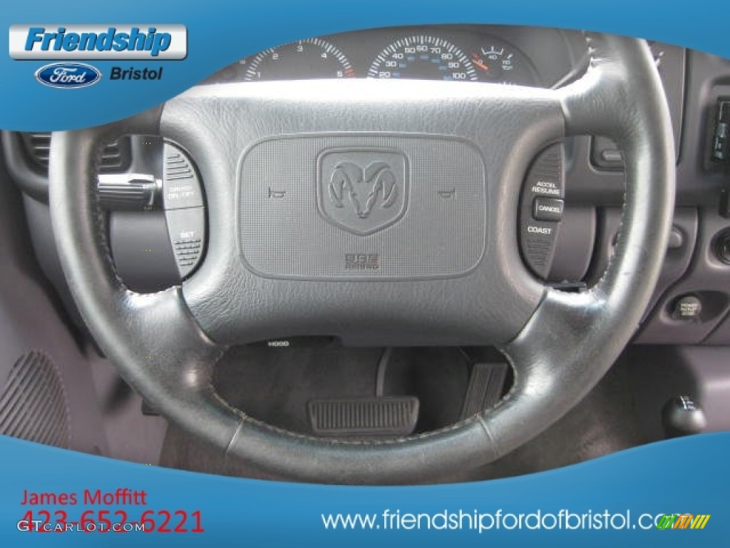 2001 Ram 1500 SLT Club Cab 4x4 - Forest Green Pearl / Mist Gray photo #24