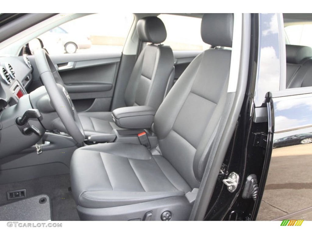 Black Interior 2013 Audi A3 2.0 TDI Photo #68541918