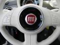 2012 Fiat 500 Pelle Marrone/Avorio (Brown/Ivory) Interior Controls Photo