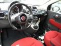 Tessuto Rosso/Nero (Red/Black) Prime Interior Photo for 2012 Fiat 500 #68544391