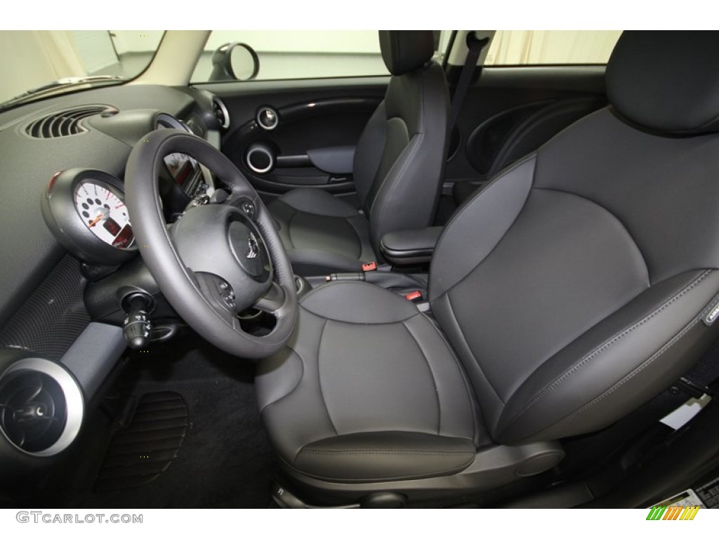 Carbon Black Interior 2012 Mini Cooper S Hardtop Photo #68544829