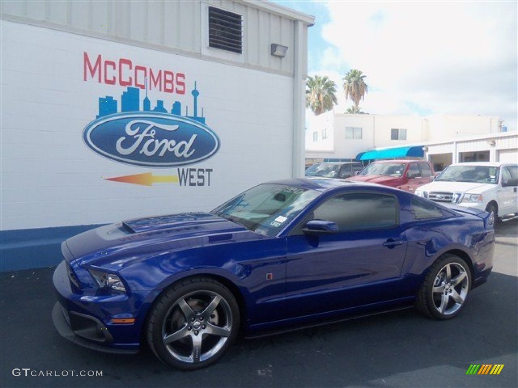 2013 Mustang Roush Stage 1 Coupe - Deep Impact Blue Metallic / Charcoal Black photo #1