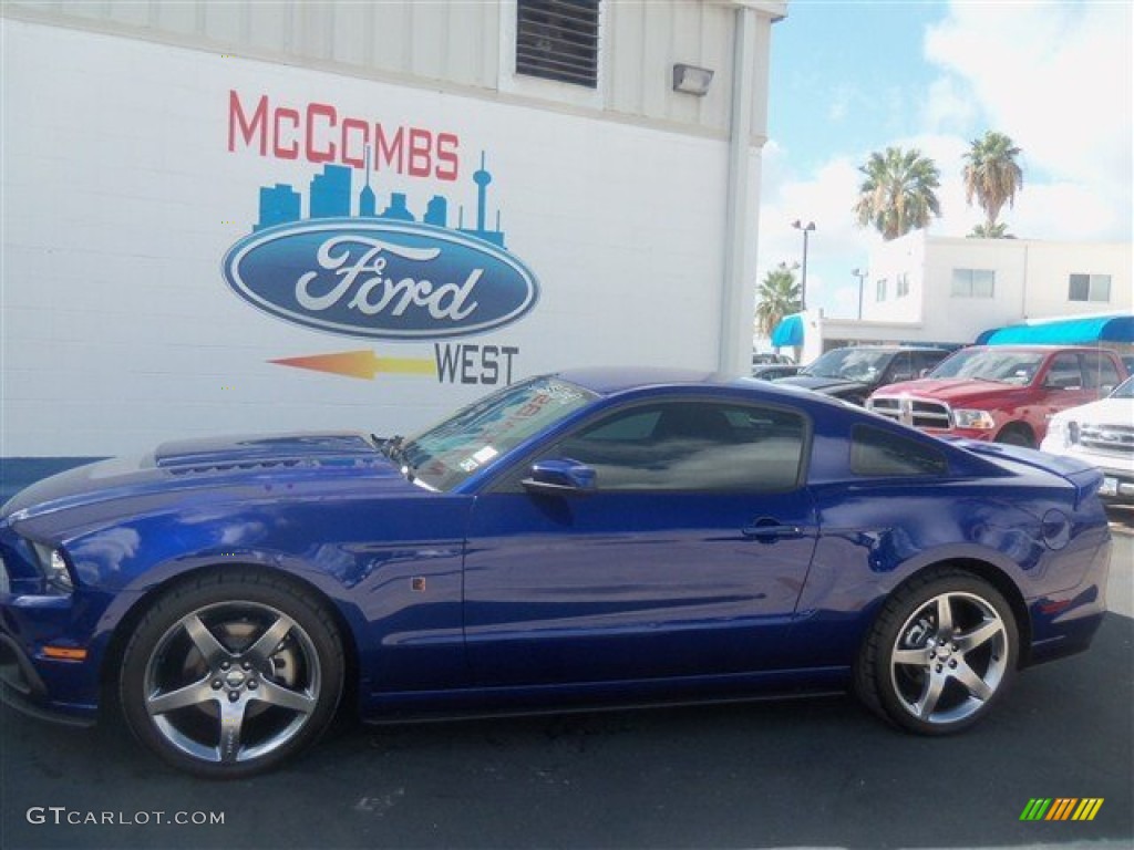 2013 Mustang Roush Stage 1 Coupe - Deep Impact Blue Metallic / Charcoal Black photo #2