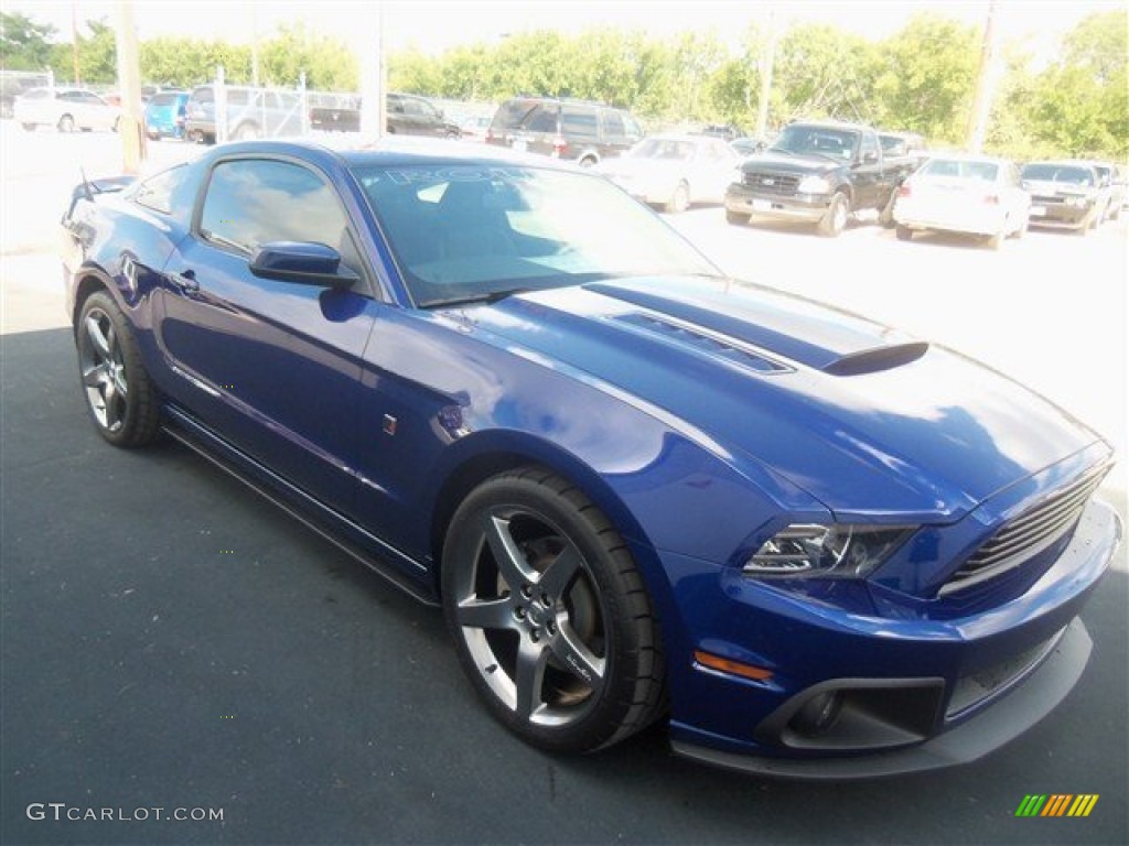 Deep Impact Blue Metallic 2013 Ford Mustang Roush Stage 1 Coupe Exterior Photo #68545123
