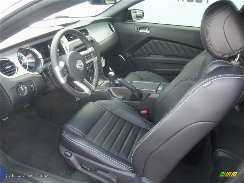 Charcoal Black Interior 2013 Ford Mustang Roush Stage 1 Coupe Photo #68545147