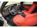 2012 BMW 3 Series Coral Red/Black Interior Prime Interior Photo