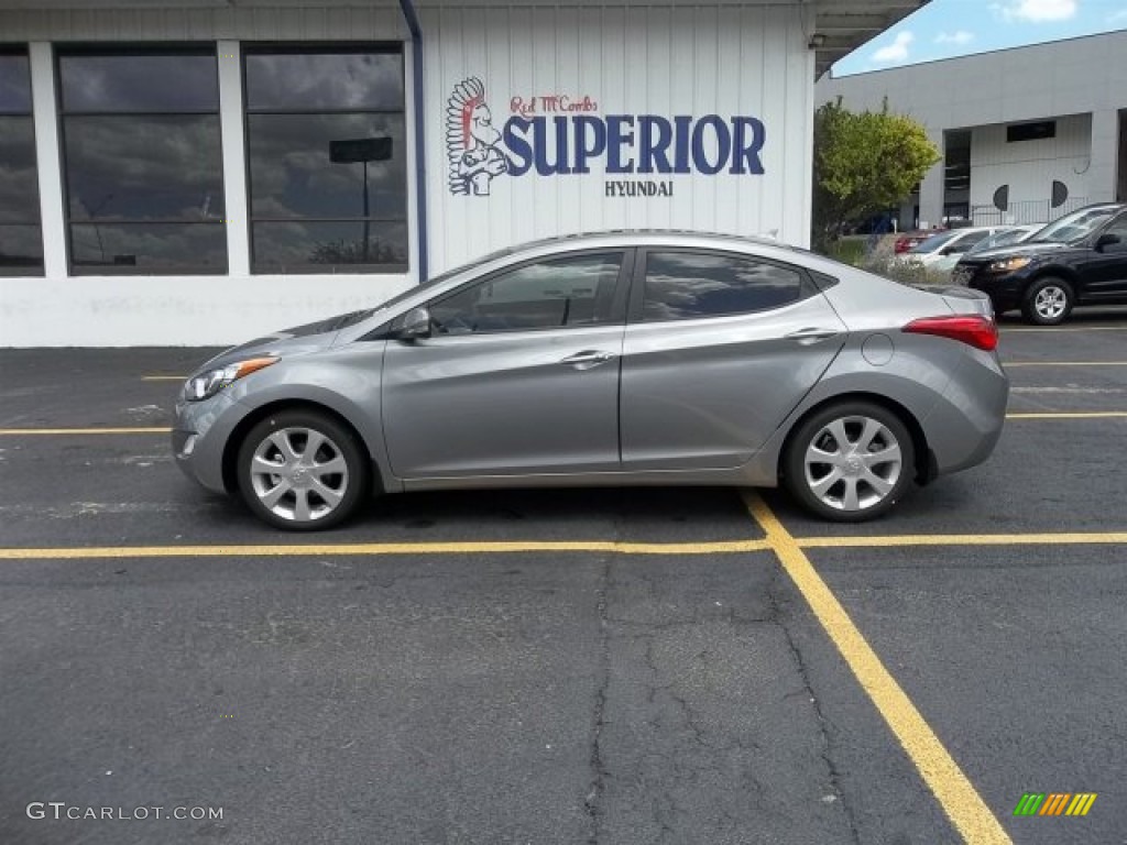 2013 Elantra Limited - Titanium Gray Metallic / Gray photo #2