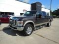 2008 Dark Stone Metallic Ford F250 Super Duty Lariat Crew Cab 4x4  photo #2