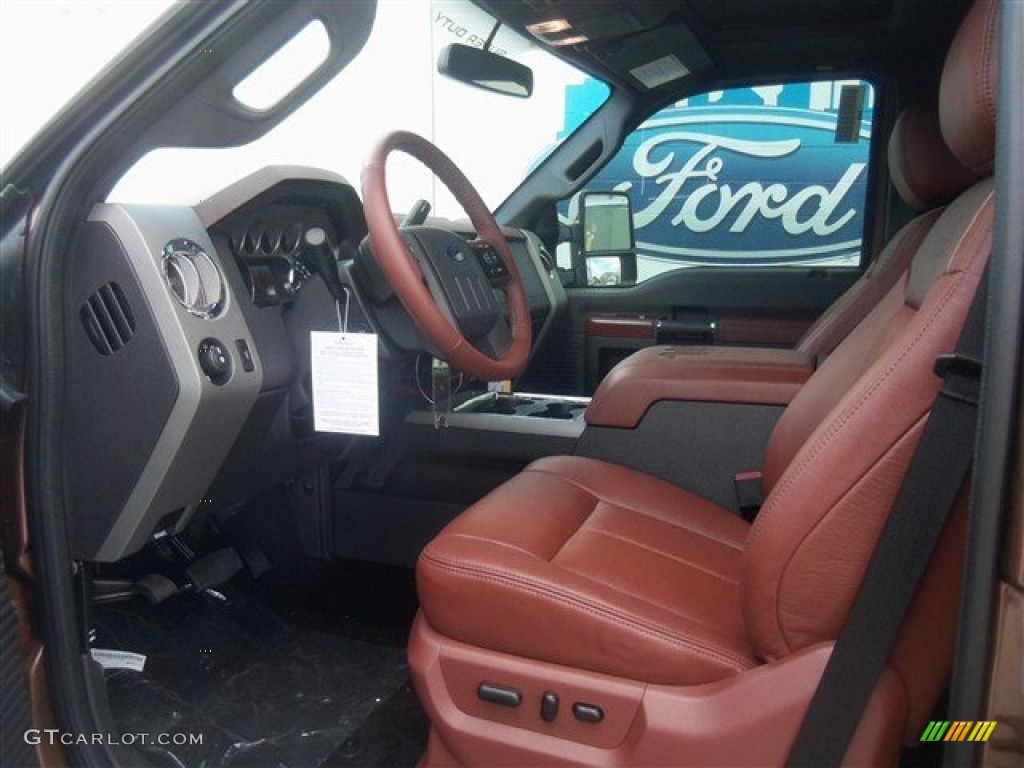 Chaparral Leather Interior 2012 Ford F350 Super Duty King Ranch Crew Cab 4x4 Photo #68546893