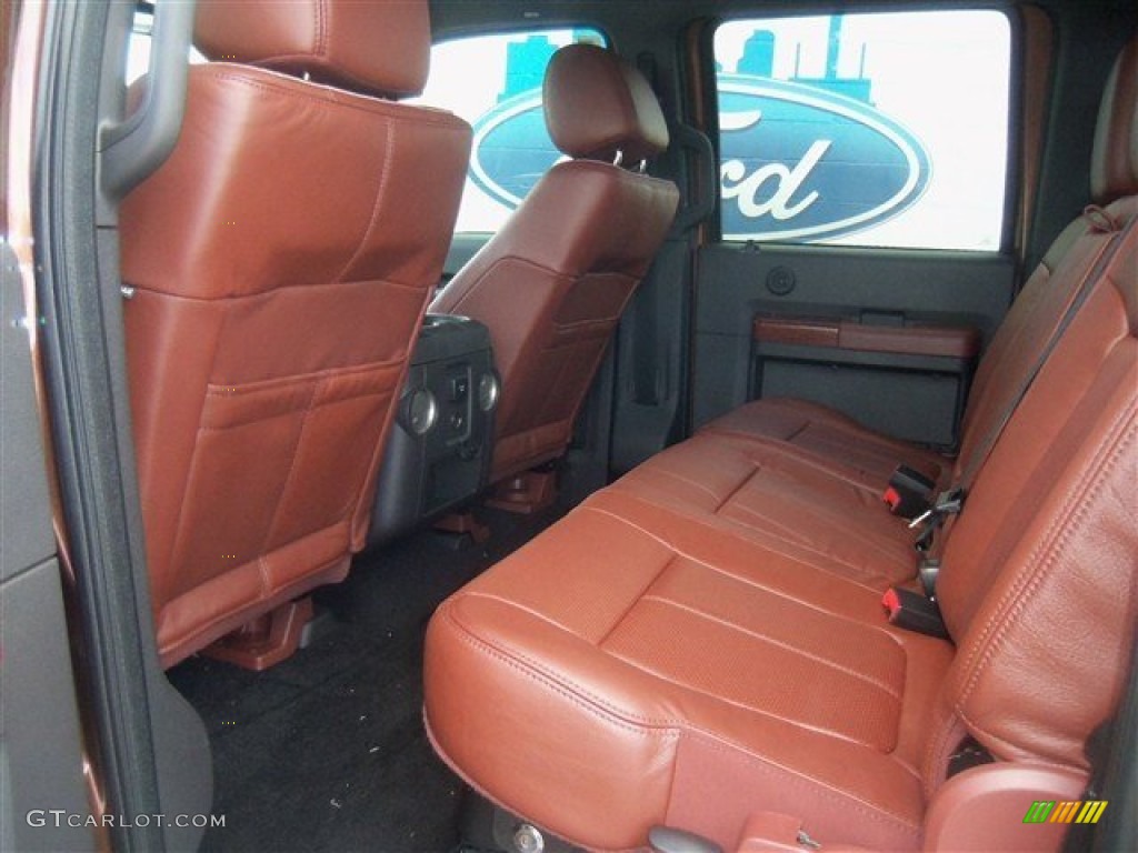 2012 Ford F350 Super Duty King Ranch Crew Cab 4x4 Rear Seat Photo #68546911