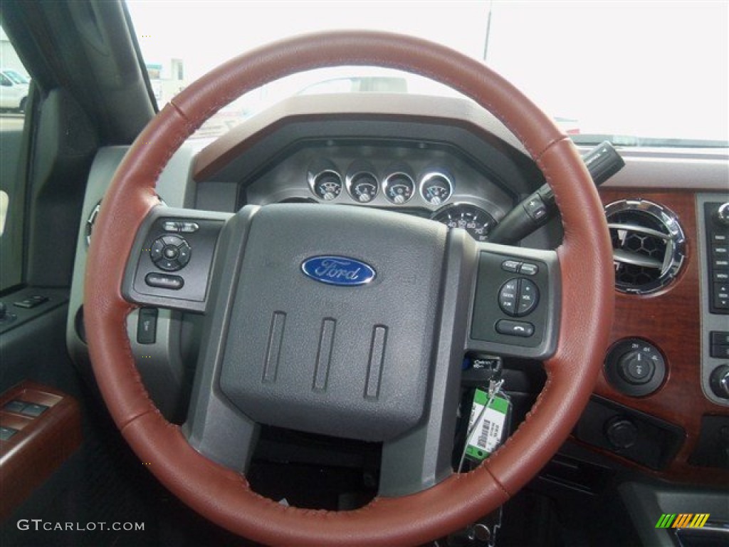 2012 F350 Super Duty King Ranch Crew Cab 4x4 - Golden Bronze Metallic / Chaparral Leather photo #16