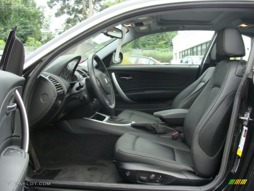 2011 1 Series 128i Coupe - Black Sapphire Metallic / Black photo #7