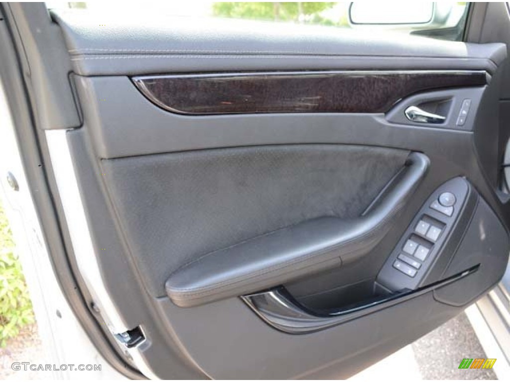 2011 Cadillac CTS -V Sedan Ebony Door Panel Photo #68548810