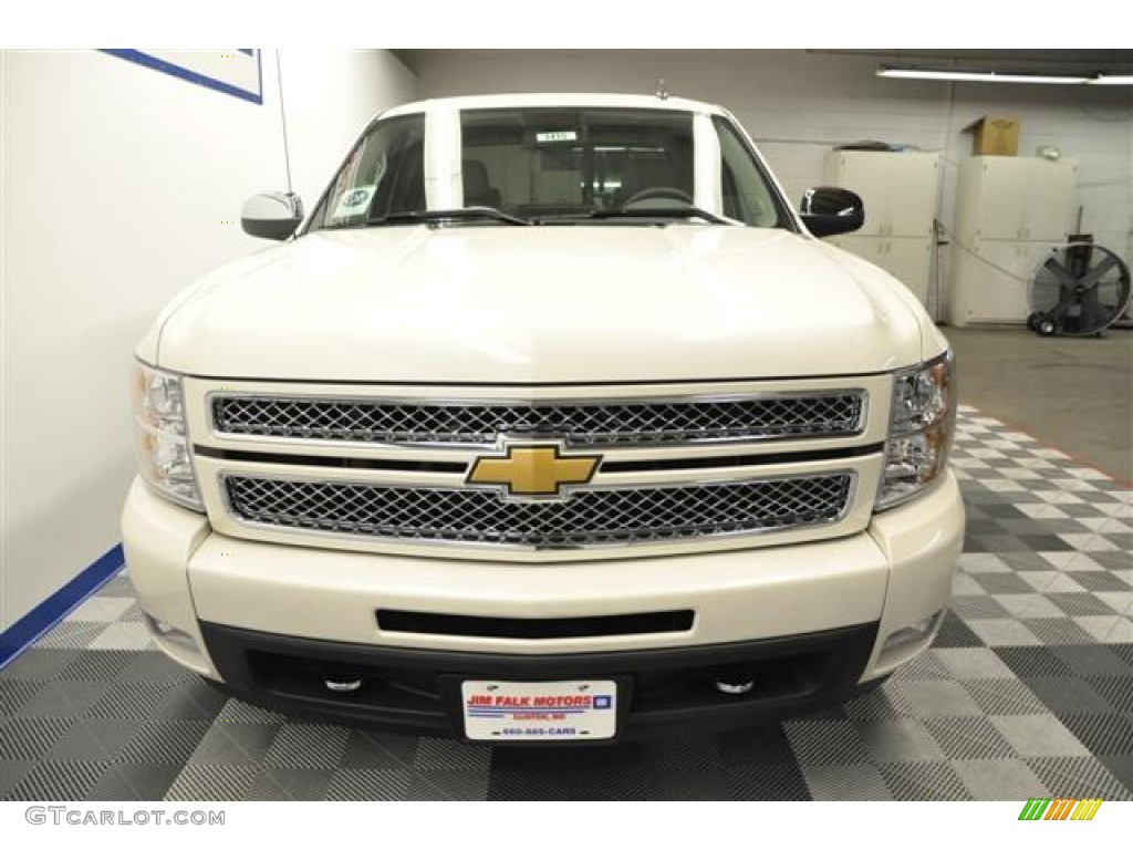 2012 Silverado 1500 LTZ Crew Cab 4x4 - White Diamond Tricoat / Light Titanium/Dark Titanium photo #3