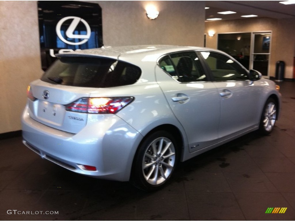 2012 CT 200h Hybrid Premium - Nebula Gray Pearl / Black photo #2