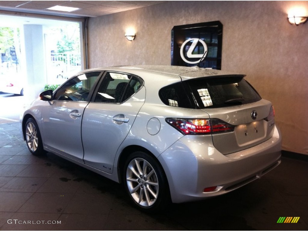 2012 CT 200h Hybrid Premium - Nebula Gray Pearl / Black photo #4