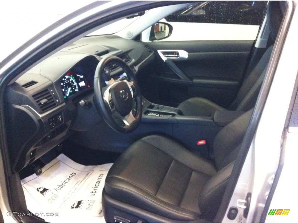 2012 CT 200h Hybrid Premium - Nebula Gray Pearl / Black photo #5