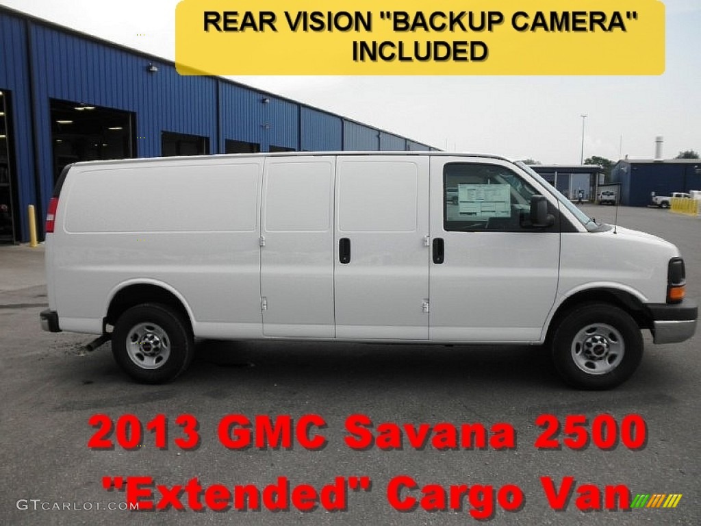 2013 Savana Van 2500 Extended Cargo - Summit White / Neutral photo #1