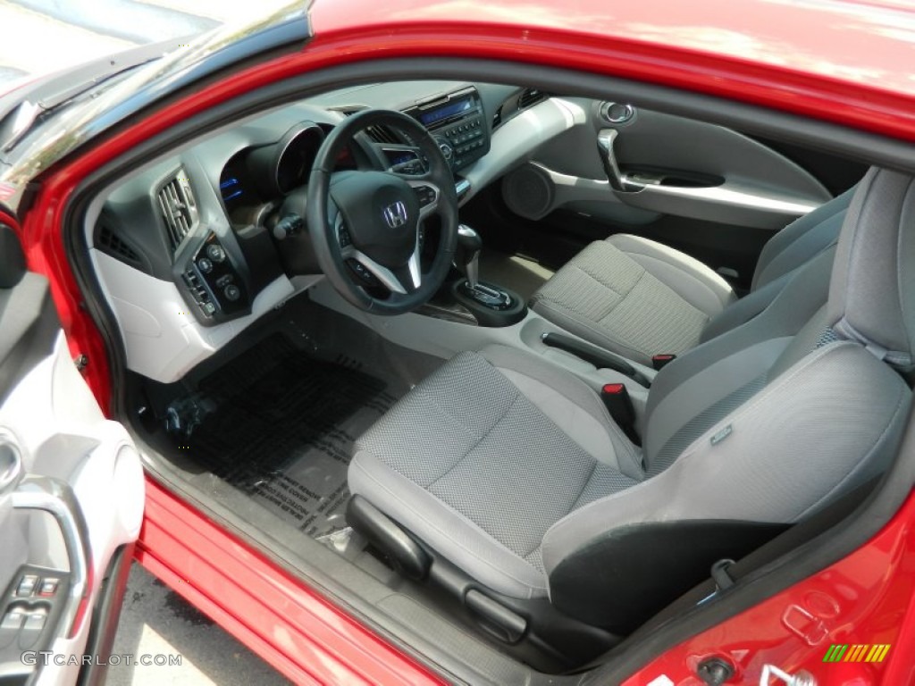 Gray Fabric Interior 2011 Honda CR-Z EX Sport Hybrid Photo #68552464