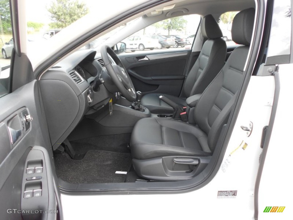 Titan Black Interior 2013 Volkswagen Jetta TDI Sedan Photo #68553687