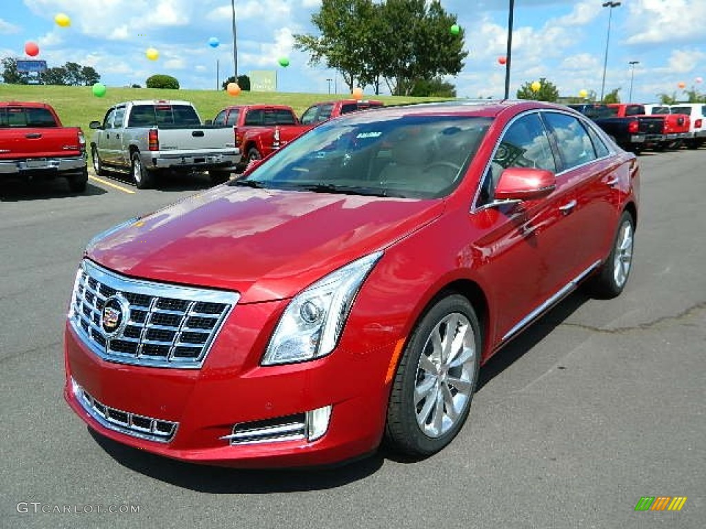 Crystal Red Tintcoat 2013 Cadillac XTS Premium FWD Exterior Photo #68555254
