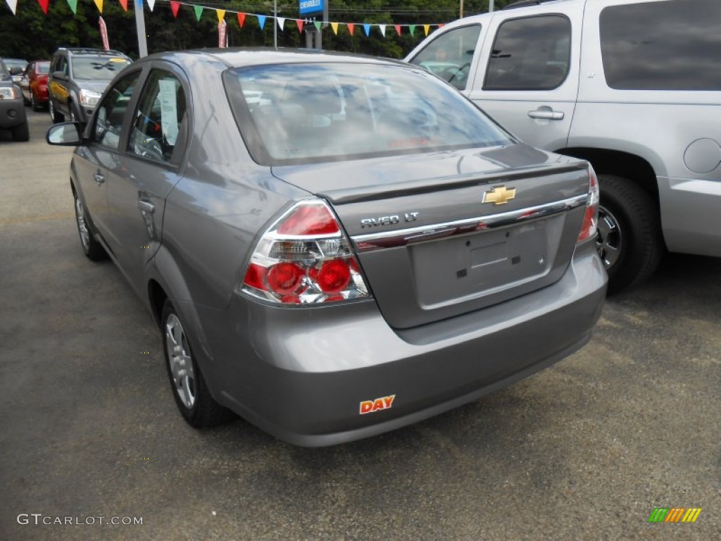 2010 Aveo LS Sedan - Medium Gray / Charcoal photo #3