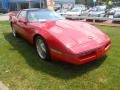 1987 Bright Red Chevrolet Corvette Coupe  photo #1