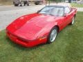 1987 Bright Red Chevrolet Corvette Coupe  photo #3