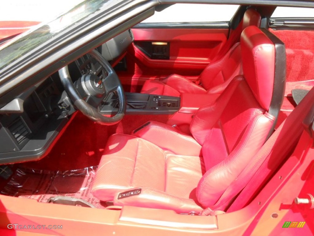 1987 Chevrolet Corvette Coupe Front Seat Photo #68556838